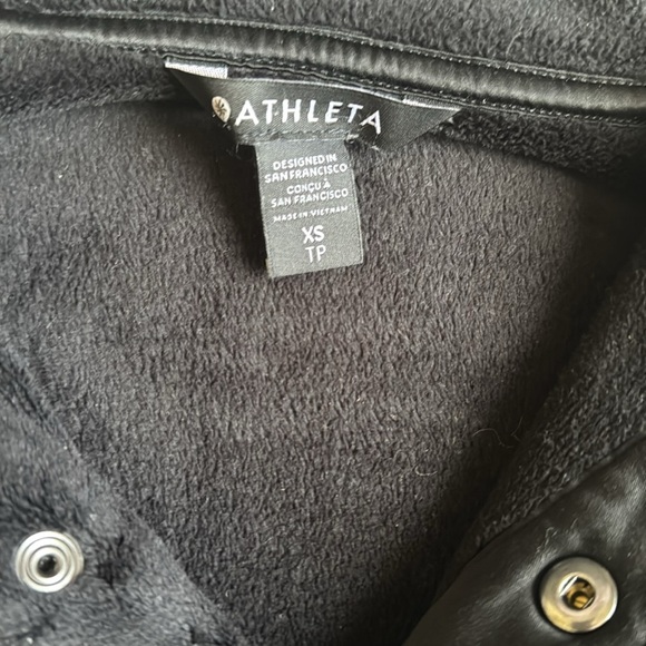 Athleta teddy fleece pullover black size xs - Picture 4 of 10